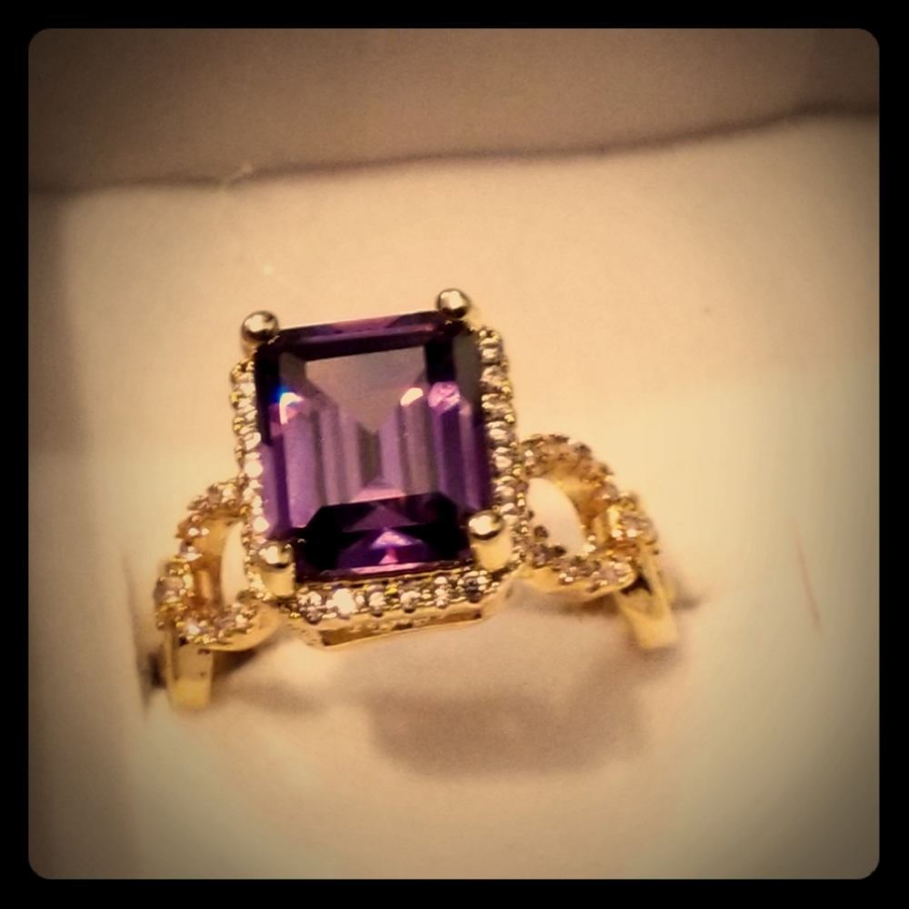 Natural Amethyst ring